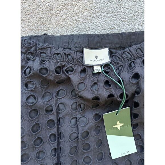 NWT TUCKERNUCK Black Cotton Eyelet Eve Skirt, Small  $150, B27 - Picture 5 of 7